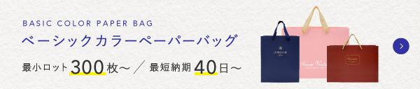 初めてのオリジナル紙袋なら|ベーシックカラー紙袋