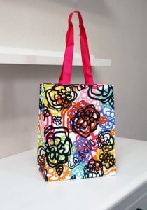 とてもアートなショップ袋