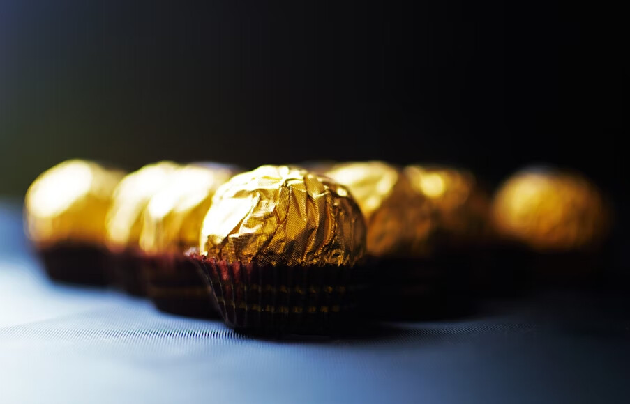 チョコレートの洗練されたラッピング