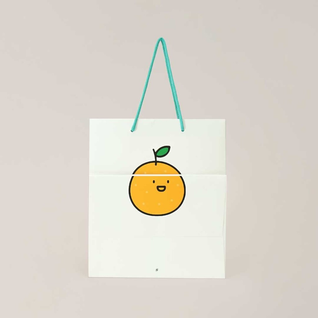 印刷面とイラストを生かした紙袋5